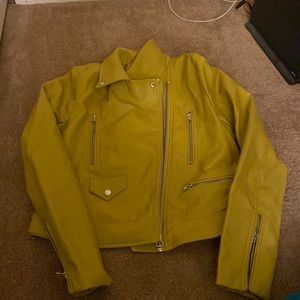 Yellow M Leather jacket